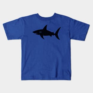 Great White Shark Silhouette Kids T-Shirt